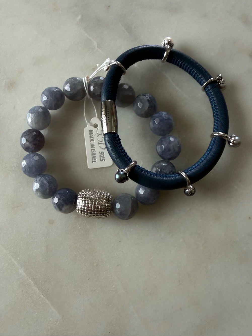 Endless Charm Bracelet With Sterling & Natural Stone Bracelet NEW